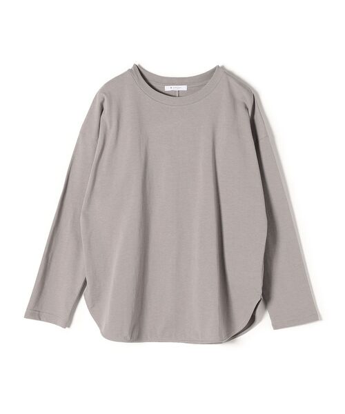 SHIPS Days（シップスデイズ）の「SHIPS Days:ジャージーリラックスロングスリーブTee（Tシャツ/カットソー・レディース・ブラック/ホワイト/グレー/イエロー・ONE SIZE）」の4枚目の写真