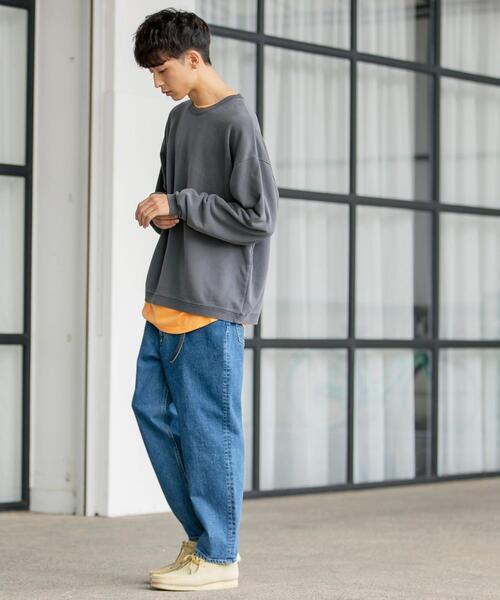 coen(コーエン)の「USAコットンピグメント裏毛クルーネックスウェット(スウェット・メンズ・パープル/ブラック/オレンジ・LARGE/MEDIUM/SMALL/X-LARGE)」の7枚目の写真