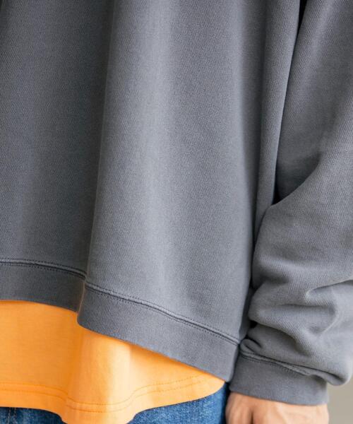 coen(コーエン)の「USAコットンピグメント裏毛クルーネックスウェット(スウェット・メンズ・パープル/ブラック/オレンジ・LARGE/MEDIUM/SMALL/X-LARGE)」の19枚目の写真