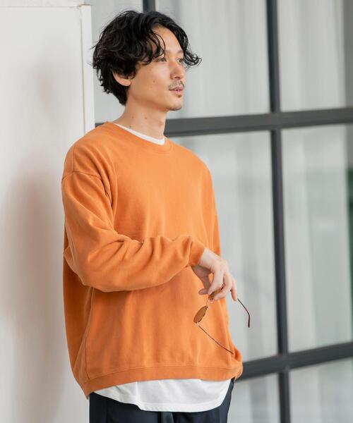 coen(コーエン)の「USAコットンピグメント裏毛クルーネックスウェット(スウェット・メンズ・パープル/ブラック/オレンジ・LARGE/MEDIUM/SMALL/X-LARGE)」の20枚目の写真