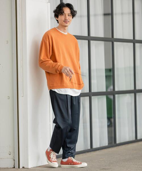 coen(コーエン)の「USAコットンピグメント裏毛クルーネックスウェット(スウェット・メンズ・パープル/ブラック/オレンジ・LARGE/MEDIUM/SMALL/X-LARGE)」の21枚目の写真