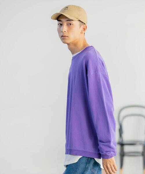coen(コーエン)の「USAコットンピグメント裏毛クルーネックスウェット(スウェット・メンズ・パープル/ブラック/オレンジ・LARGE/MEDIUM/SMALL/X-LARGE)」の14枚目の写真