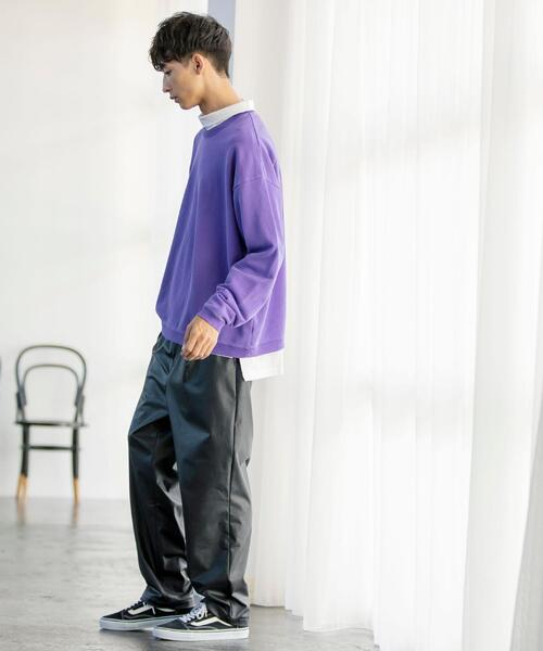 coen(コーエン)の「USAコットンピグメント裏毛クルーネックスウェット(スウェット・メンズ・パープル/ブラック/オレンジ・LARGE/MEDIUM/SMALL/X-LARGE)」の16枚目の写真