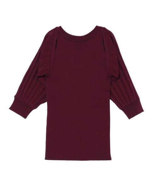 LAGUNAMOON（ラグナムーン）の「ドッキンングモモンガニットプルオーバー（ニット/セーター・レディース・ボルドー/ブラウン/ベージュ・FREE）」の3枚目の写真