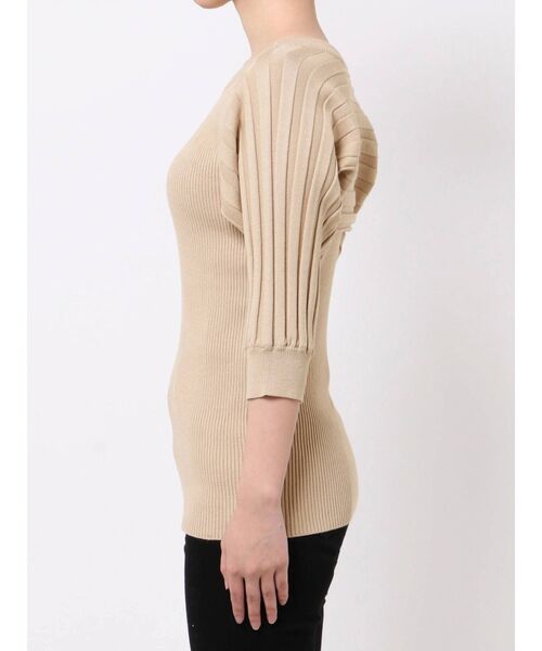 LAGUNAMOON（ラグナムーン）の「ドッキンングモモンガニットプルオーバー（ニット/セーター・レディース・ボルドー/ブラウン/ベージュ・FREE）」の5枚目の写真