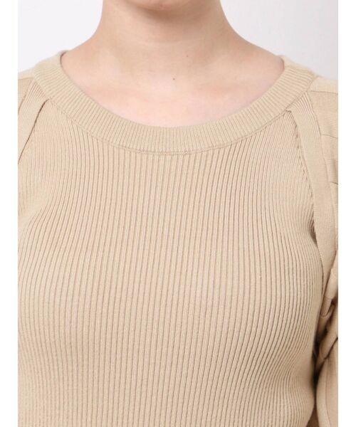 LAGUNAMOON（ラグナムーン）の「ドッキンングモモンガニットプルオーバー（ニット/セーター・レディース・ボルドー/ブラウン/ベージュ・FREE）」の7枚目の写真