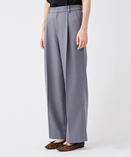 KASHIYAMA（カシヤマ）の「＜ウォッシャブル＞ウールライクポーリーツイルワイドパンツ（その他パンツ・レディース・ピンクベージュ/ブラウン/モカ/グレー/ライトブルー・マルチサイズ）」の14枚目の写真