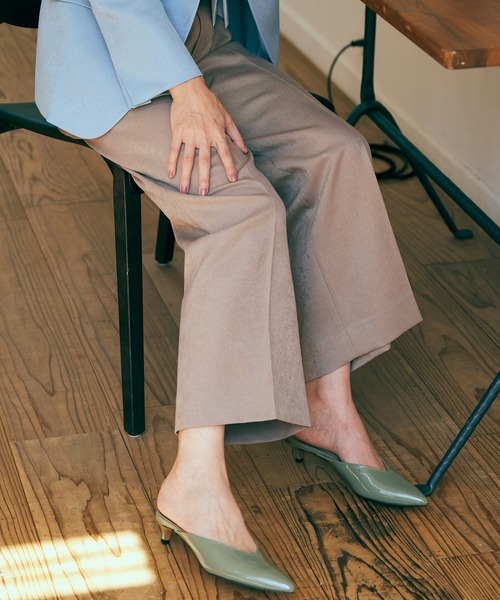 KASHIYAMA（カシヤマ）の「＜ウォッシャブル＞ウールライクポーリーツイルワイドパンツ（その他パンツ・レディース・ピンクベージュ/ブラウン/モカ/グレー/ライトブルー・マルチサイズ）」の22枚目の写真