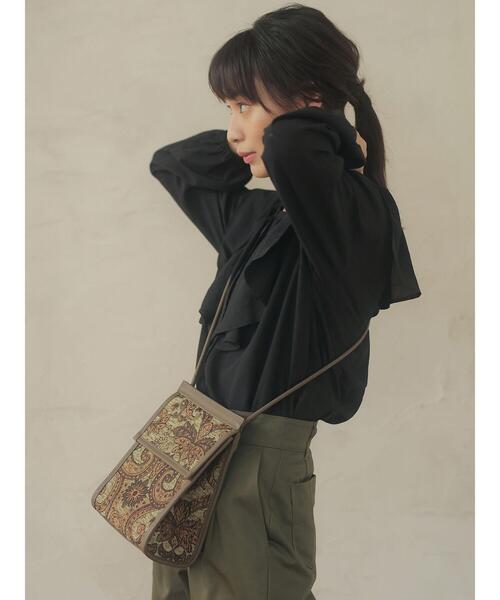 Green　Parks（グリーンパークス）の「ペイズリージャガードショルダーバッグ＊（ショルダーバッグ・レディース・カーキ・FREE）」の15枚目の写真