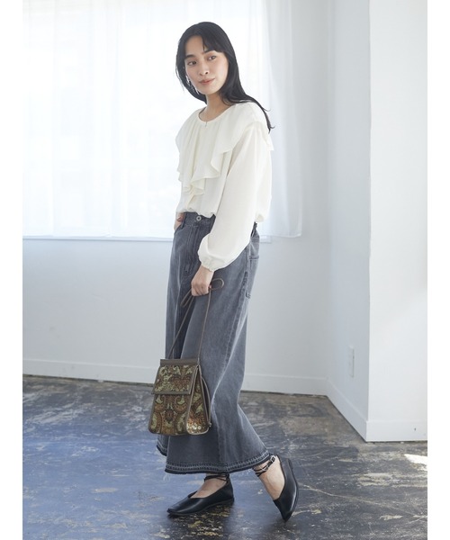 Green　Parks（グリーンパークス）の「ペイズリージャガードショルダーバッグ＊（ショルダーバッグ・レディース・カーキ・FREE）」の6枚目の写真