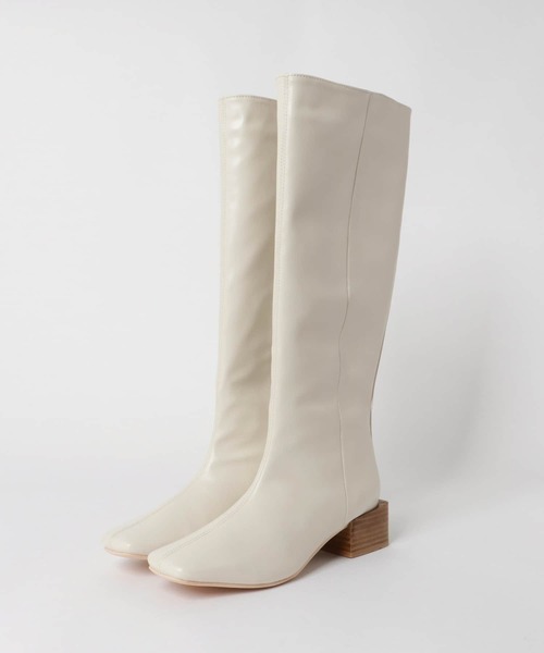 KBF（ケイビーエフ）の「センターシームロングブーツ∴（ブーツ・レディース・ブラック/オフホワイト・36/38/37）」の12枚目の写真