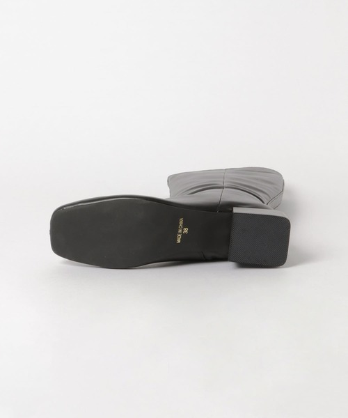 KBF（ケイビーエフ）の「センターシームロングブーツ∴（ブーツ・レディース・ブラック/オフホワイト・36/38/37）」の3枚目の写真