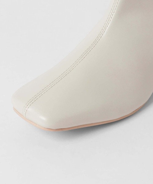 KBF（ケイビーエフ）の「センターシームロングブーツ∴（ブーツ・レディース・ブラック/オフホワイト・36/38/37）」の8枚目の写真