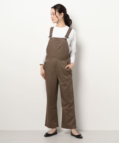 ehka sopo（エヘカソポ）の「チェック／無地サロペット（サロペット/オーバーオール・レディース・ブラック/ベージュ/ブラウン・ﾌﾘ-）」の7枚目の写真