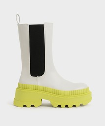 CHARLES & KEITH | リースカラーソール チェルシーブーツ / Rhys Coloured Sole Chelsea Boots?(ブーツ)