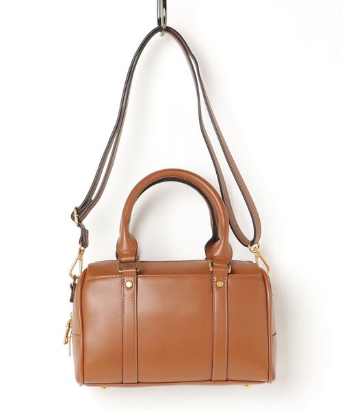 Ray BEAMS（レイビームス）の「Ray BEAMS / 3WAY ボストン バッグ（ボストンバッグ・レディース・ブラック/ライトブラウン・ONE SIZE）」の9枚目の写真