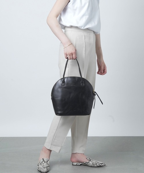 TIDEWAY（タイドウェイ）の「【TIDEWAY】LIGHT MOON BOSTON T2408（ハンドバッグ・レディース・ブラック/ダークブラウン/グレイッシュベージュ・FREE）」の5枚目の写真