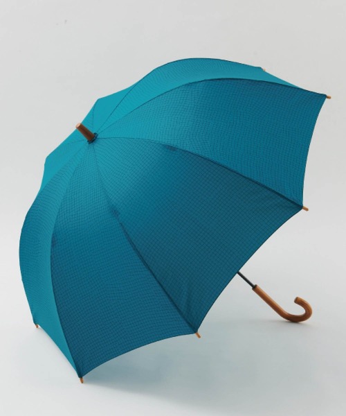 392 plusm（サンキューニプリュスエム）の「Umbrella Long 60 - check - 790191（長傘・レディース・イエロー/ベージュ/オフホワイト/グリーン・60cm）」の8枚目の写真