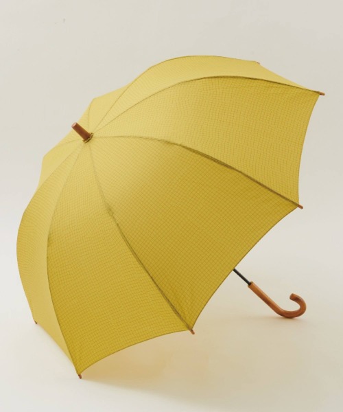 392 plusm（サンキューニプリュスエム）の「Umbrella Long 60 - check - 790191（長傘・レディース・イエロー/ベージュ/オフホワイト/グリーン・60cm）」の10枚目の写真