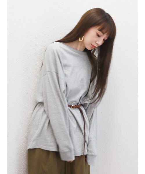 Ungrid（アングリッド）の「ドルマンスリーブカットソー（Tシャツ/カットソー・レディース・ブラウン・FREE）」の4枚目の写真