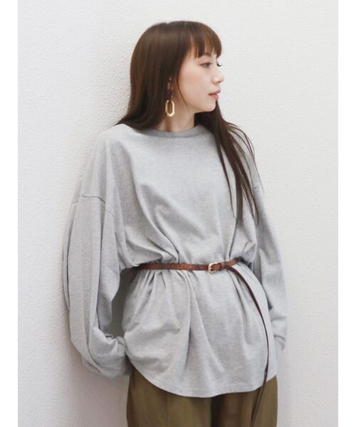 Ungrid（アングリッド）の「ドルマンスリーブカットソー（Tシャツ/カットソー・レディース・ブラウン・FREE）」の2枚目の写真