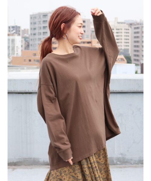 Ungrid（アングリッド）の「ドルマンスリーブカットソー（Tシャツ/カットソー・レディース・ブラウン・FREE）」の16枚目の写真