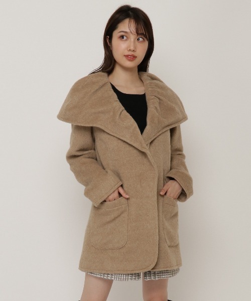 REDYAZEL（レディアゼル）の「ショールカラーラップコート（ステン