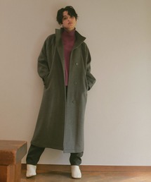 ReNorm | ウール混スタンドネックラグランコート(ステンカラーコート)