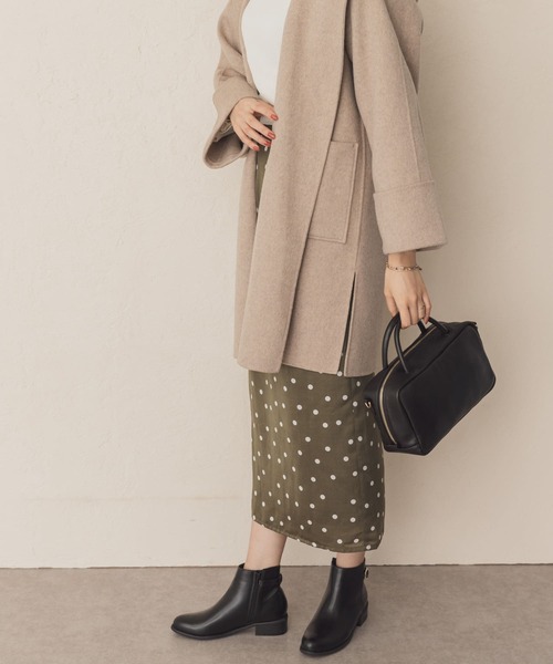 RODE SKO(ロデスコ)の「ミディアムボストンショルダーバッグ(ボストンバッグ・レディース・ブラック/ボルドー・ONE)」の7枚目の写真