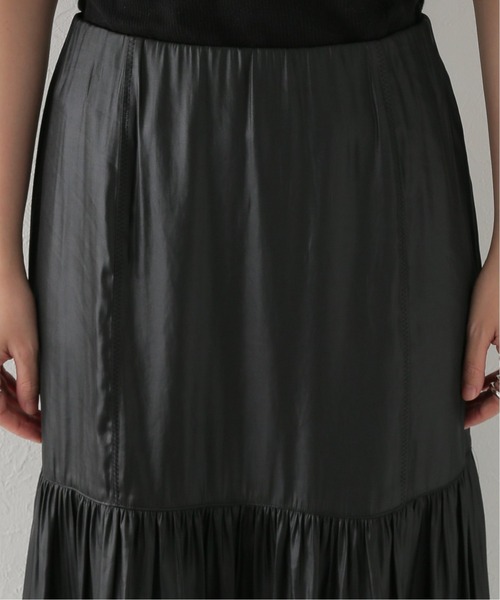 JOURNAL STANDARD(ジャーナルスタンダード)の「フィットギャザーロングスカート(スカート・レディース・カーキ/ホワイト/ブラック・38/36)」の13枚目の写真