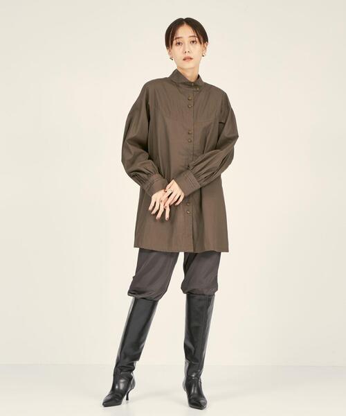 BRACTMENT（ブラクトメント）の「＜BRACTMENT(ブラクトメント)＞裾 ドロストパンツ（その他パンツ・レディース・ダークグレー/ナチュラル・FREE）」の17枚目の写真