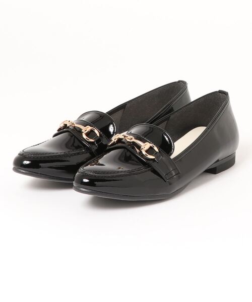 シュープラザ(シュープラザ)の「【Sweet table】 ビットローファーフラットパンプス(ローファー・レディース・ブラック×ブラック/キャメル/ブラック・23.5cm/24.5cm/23.0cm/24.0cm/22.5cm)」の3枚目の写真