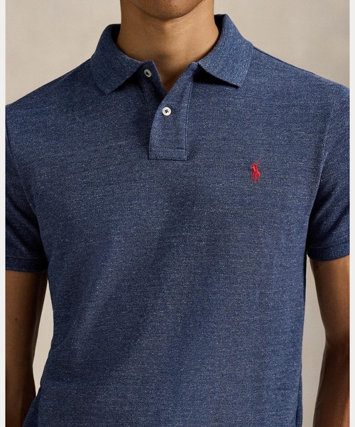 POLO RALPH LAUREN(ポロ ラルフ ローレン)の「アイコニック メッシュ ポロシャツ(ポロシャツ・メンズ・ブルー・S/M/L/XL/XS/XXL)」の3枚目の写真