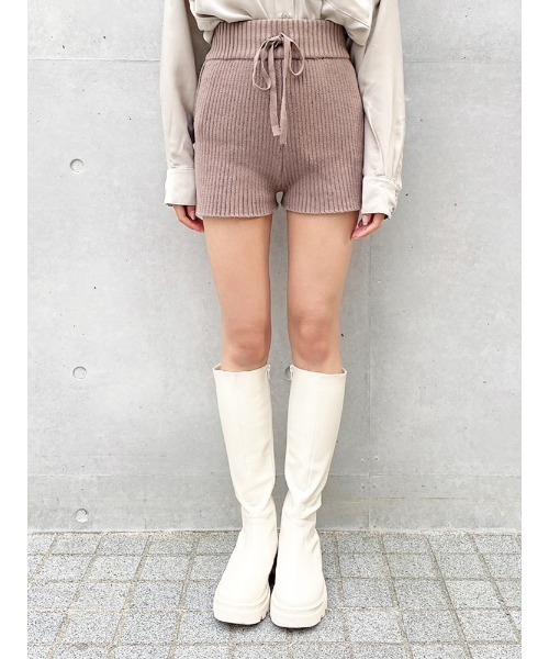 ENVYM(アンビー)の「アウトシームニットSPT(その他パンツ・レディース・ホワイト/ブラック/Moca・FREE)」の5枚目の写真