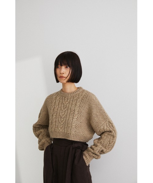 STYLEMIXER（スタイルミキサー）の「ケーブルベリーショートニット