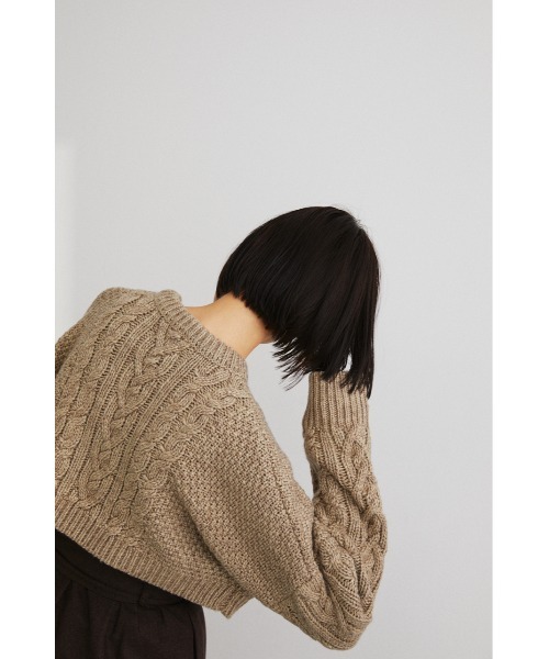 yoliベージュ　ショート ニット Yoli ショートニット ベージュ 【公式通販】