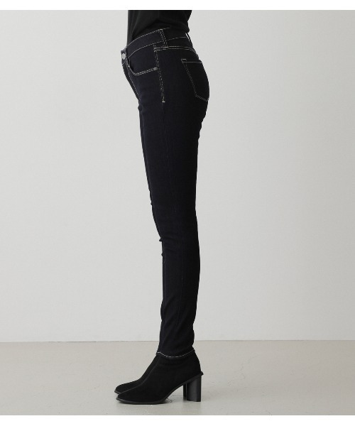 AZUL by moussy(アズールバイマウジー)の「A PERFECT DENIM WARM/アパーフェクトデニムウォーム(デニムパンツ・レディース・ブラック/ワンウォッシュ・LARGE/MEDIUM/SMALL/X-SMALL)」の16枚目の写真