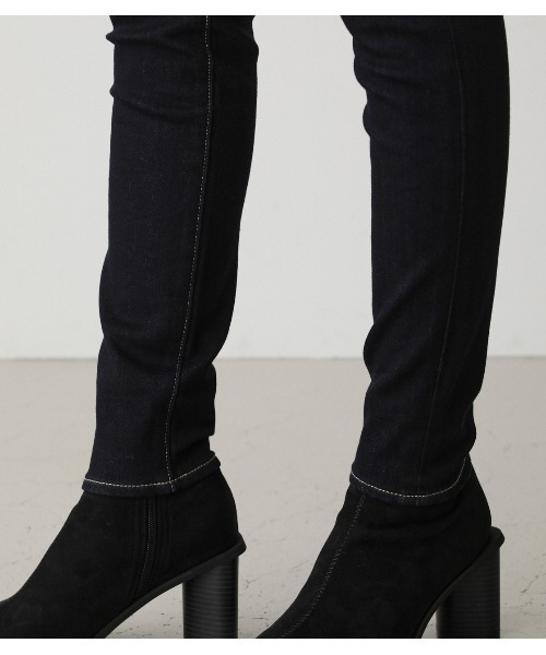 AZUL by moussy(アズールバイマウジー)の「A PERFECT DENIM WARM/アパーフェクトデニムウォーム(デニムパンツ・レディース・ブラック/ワンウォッシュ・LARGE/MEDIUM/SMALL/X-SMALL)」の18枚目の写真