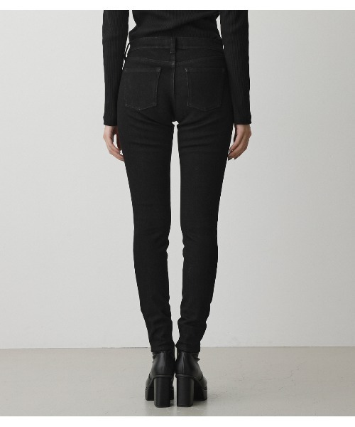 AZUL by moussy(アズールバイマウジー)の「A PERFECT DENIM WARM/アパーフェクトデニムウォーム(デニムパンツ・レディース・ブラック/ワンウォッシュ・LARGE/MEDIUM/SMALL/X-SMALL)」の8枚目の写真