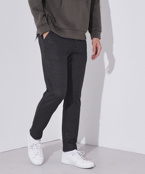 ABAHOUSE GRAY(アバハウスグレイ)の「【360°ストレッチ】モチモチ イージー スラックス(スラックス・メンズ・ネイビー/チャコールグレー/ブラウン/モカ・44/46/48/50)」の2枚目の写真