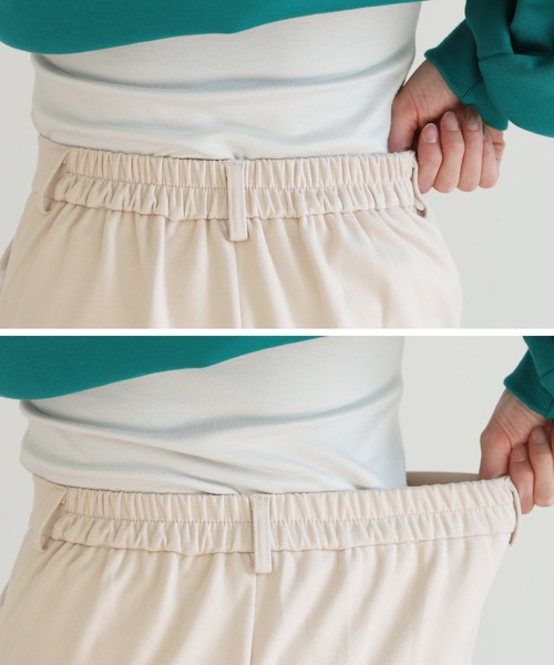 reca（レカ）の「ハイウエストストレートパンツ（その他パンツ・レディース・ブラック/アイボリー/グレイッシュベージュ・L/M）」の10枚目の写真