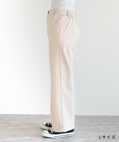 reca（レカ）の「ハイウエストストレートパンツ（その他パンツ・レディース・ブラック/アイボリー/グレイッシュベージュ・L/M）」の20枚目の写真