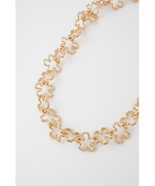 MOUSSY（マウジー）の「FLOWER CHAIN ネックレス（ネックレス・レディース・ゴールド/シルバー・FREE）」の8枚目の写真