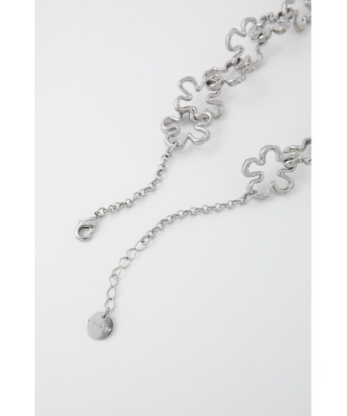 MOUSSY（マウジー）の「FLOWER CHAIN ネックレス（ネックレス・レディース・ゴールド/シルバー・FREE）」の4枚目の写真