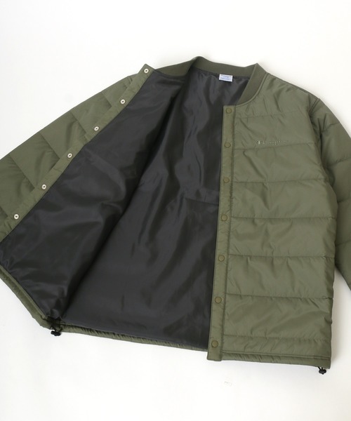 Champion(チャンピオン)の「Champion/チャンピオン SNAP JACKET/スナップジャケット/中綿インナーダウンジャケット(ダウンジャケット/コート・メンズ・ベージュ/ネイビー/ブラック/オリーブ・M/L/XL)」の17枚目の写真