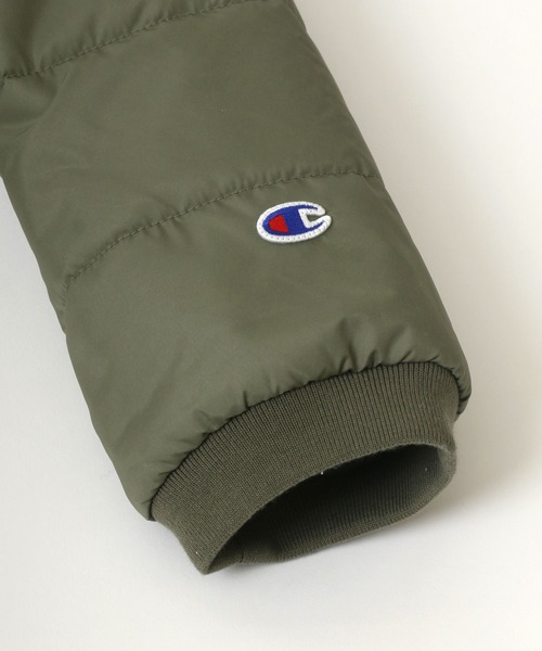 Champion(チャンピオン)の「Champion/チャンピオン SNAP JACKET/スナップジャケット/中綿インナーダウンジャケット(ダウンジャケット/コート・メンズ・ベージュ/ネイビー/ブラック/オリーブ・M/L/XL)」の13枚目の写真