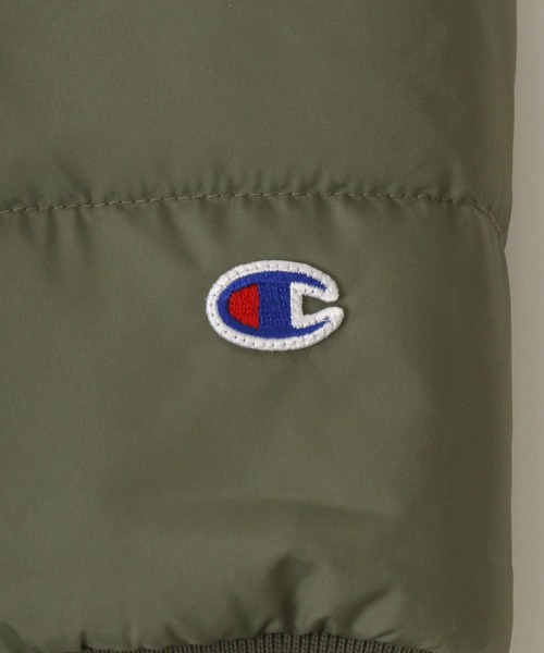 Champion(チャンピオン)の「Champion/チャンピオン SNAP JACKET/スナップジャケット/中綿インナーダウンジャケット(ダウンジャケット/コート・メンズ・ベージュ/ネイビー/ブラック/オリーブ・M/L/XL)」の14枚目の写真