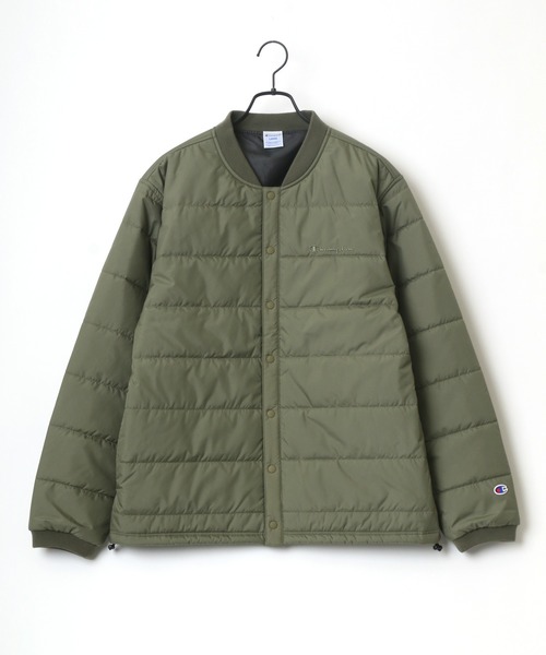 Champion(チャンピオン)の「Champion/チャンピオン SNAP JACKET/スナップジャケット/中綿インナーダウンジャケット(ダウンジャケット/コート・メンズ・ベージュ/ネイビー/ブラック/オリーブ・M/L/XL)」の7枚目の写真