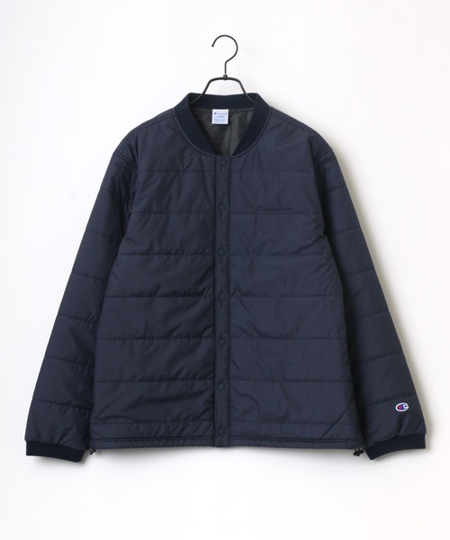 Champion(チャンピオン)の「Champion/チャンピオン SNAP JACKET/スナップジャケット/中綿インナーダウンジャケット(ダウンジャケット/コート・メンズ・ベージュ/ネイビー/ブラック/オリーブ・M/L/XL)」の8枚目の写真