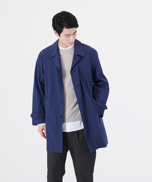 【BLUE STANDARD／ブルースタンダード】ノーストレス 軽量 スレッチ素材使用 ステンカラーコート（ステンカラーコート）｜Blue Standard （ブルースタンダード） 6,689円